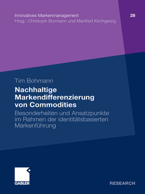cover image of Nachhaltige Markendifferenzierung von Commodities